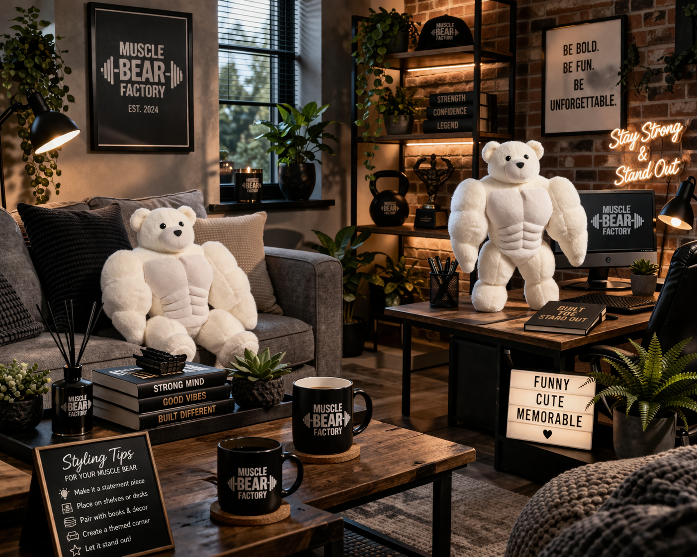 How to Style a Muscle Bear in Your Home, Office or Man Cave