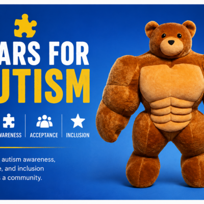 Bears for Autism  Support Autism Awareness with the Muscle Bear Factory