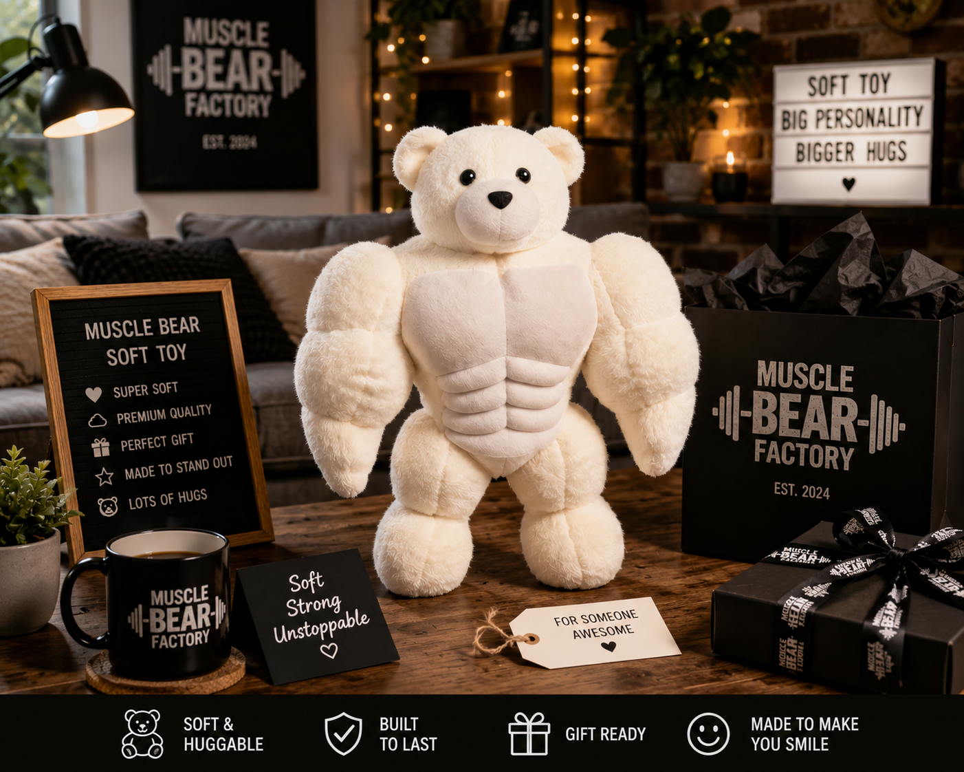 Muscle Bear Soft Toy – The 1 Fun Plush Gift Everyone Remembers